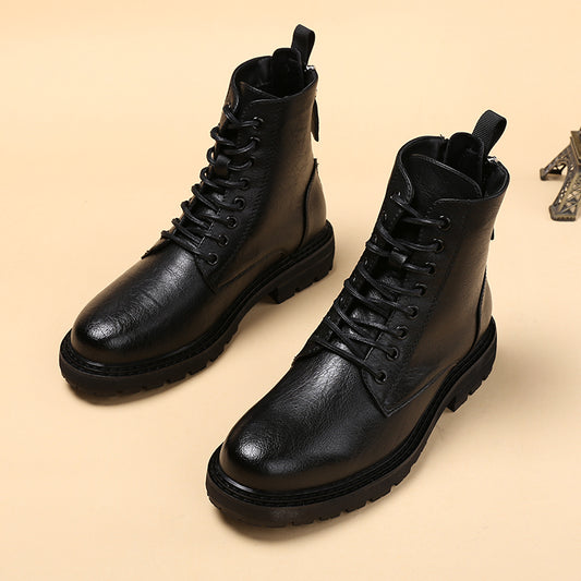 Botas Martin de Cuero para Hombre con Cierre y Aumento de Altura - Image 2