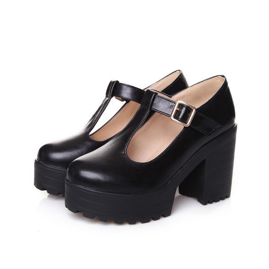 Zapatos de Tacón Mary Jane con Plataforma y Correa T - Image 15