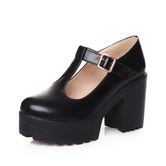 Zapatos de Tacón Mary Jane con Plataforma y Correa T - Image 7
