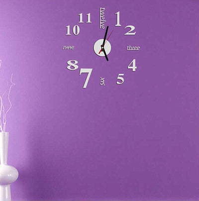 Reloj de Pared 3D Espejo Acrílico DIY - Diseño Creativo Moderno - Image 13
