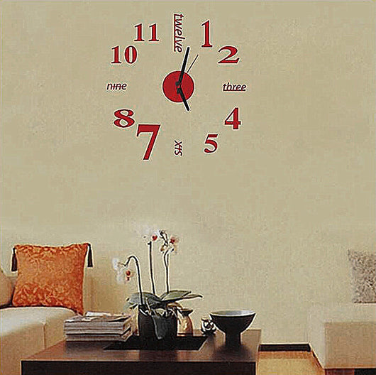 Reloj de Pared 3D Espejo Acrílico DIY - Diseño Creativo Moderno - Image 4