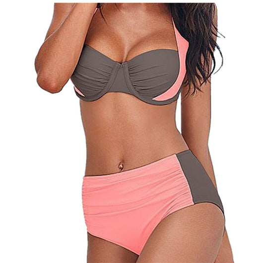 Bikini de Cintura Alta Estilo Europeo - Traje de Baño Halter Sexy para Mujer - Image 7