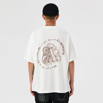 Playera de Pareja con Estampa de Ángel en Blanco y Negro - Image 11