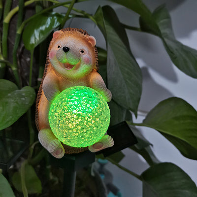 Lámpara Solar Decorativa Erizo para Jardín