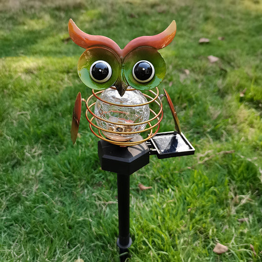 Lámpara Solar Búho para Jardín - Iluminación LED Impermeable Exterior - Image 2