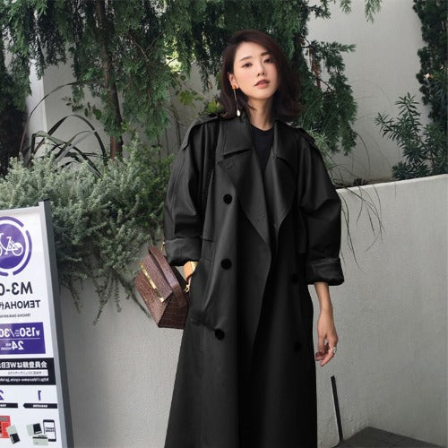 Chaqueta Cortavientos Mujer Largo Medio - Estilo Coreano Casual Otoño - Image 11