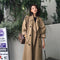 Chaqueta Cortavientos Mujer Largo Medio - Estilo Coreano Casual Otoño