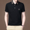 Polo Ejecutivo de Algodón Mercerizado para Hombre - Manga Corta Suelta Verano
