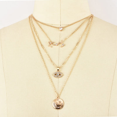 Collar de capas multiples con colgante - Image 4