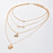 Multi-layer necklace pendant Dorado