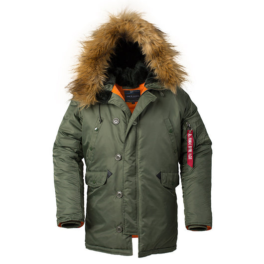 Chaqueta Acolchada Aviador para Hombre - Abrigo de Invierno Grueso con Capucha - Image 7