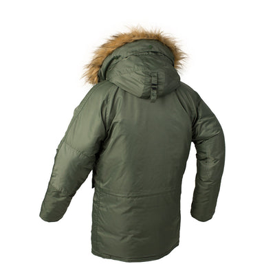 Chaqueta Acolchada Aviador para Hombre - Abrigo de Invierno Grueso con Capucha - Image 11