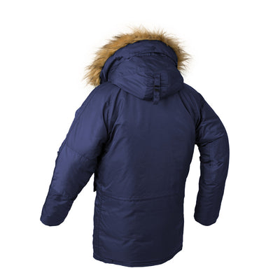Chaqueta Acolchada Aviador para Hombre - Abrigo de Invierno Grueso con Capucha - Image 9