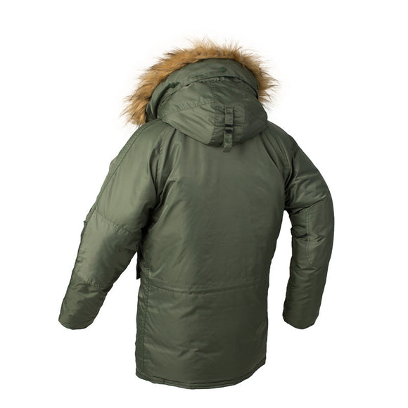 Chaqueta Acolchada Aviador para Hombre - Abrigo de Invierno Grueso con Capucha