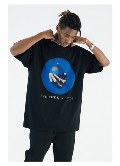 Camiseta Holgada de Manga Corta Unisex - Estilo Hip-Hop Urbano - Image 10