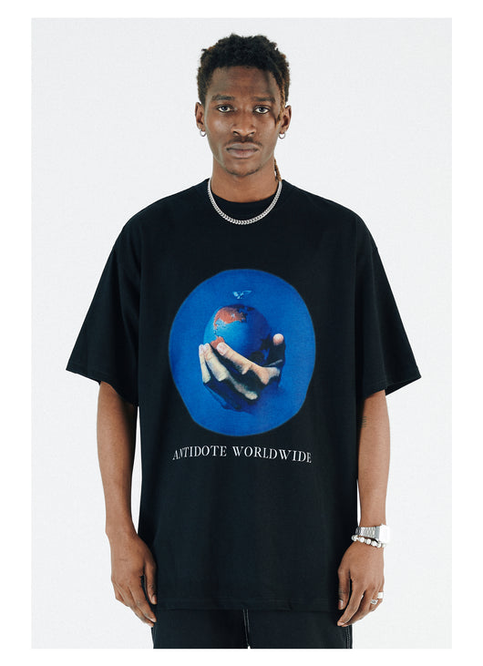 Camiseta Holgada de Manga Corta Unisex - Estilo Hip-Hop Urbano - Image 4