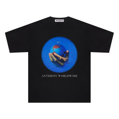 Camiseta Holgada de Manga Corta Unisex - Estilo Hip-Hop Urbano