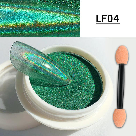 Polvo Espejo Mágico para Manicura - Efecto Aurora Láser con Aplicador - Image 11