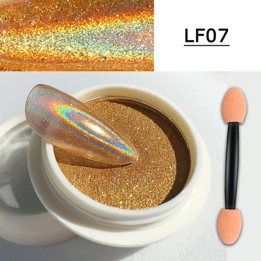 Polvo Espejo Mágico para Manicura - Efecto Aurora Láser con Aplicador - Image 7