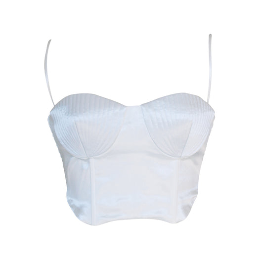 Chaleco Blanco Minimalista de Diseño Francés para Mujer - Image 2