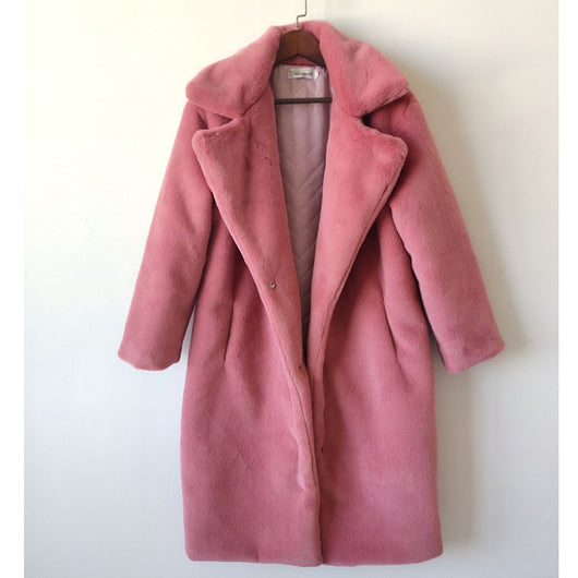 Abrigo de Piel Sintética Conejo para Mujer Talla Plus - Image 11