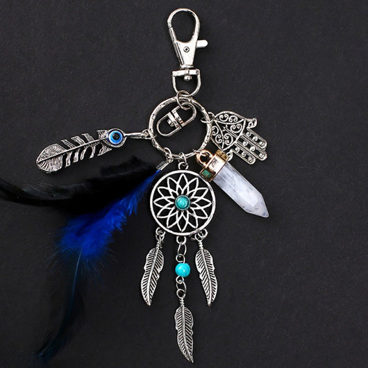 Llavero Atrapasueños Bohemio con Borla de Aleación - Image 11