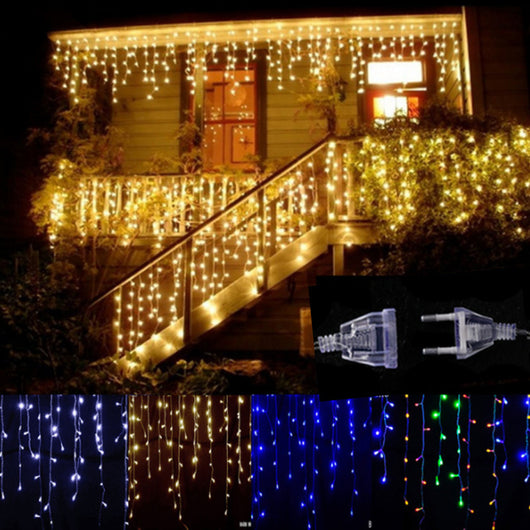Luces LED Colgantes Efecto Carámbano Estrellado - Image 9