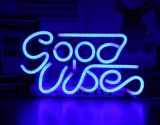 Letrero de Neón LED Transparente con Diseño Especial para Pared