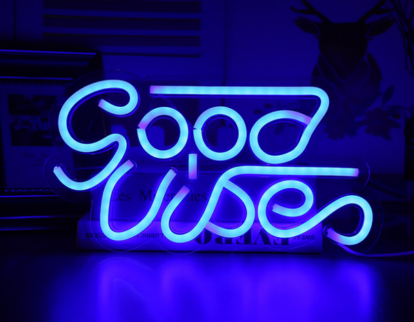 Letrero de Neón LED Transparente con Diseño Especial para Pared