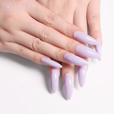 Uñas Postizas Ovaladas Puntiagudas Rojo Intenso - Image 17