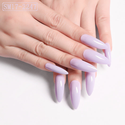 Uñas Postizas Ovaladas Puntiagudas Rojo Intenso - Image 11