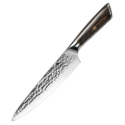 Cuchillo de Chef 8 Pulgadas Acero Inoxidable Forjado con Mango de Madera - Image 2