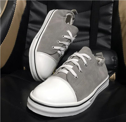 Zapatillas Plataforma Lona con Tacón Plano y Cordones - Image 14