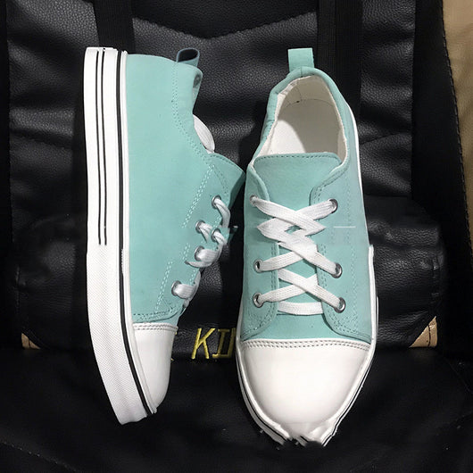 Zapatillas Plataforma Lona con Tacón Plano y Cordones - Image 12