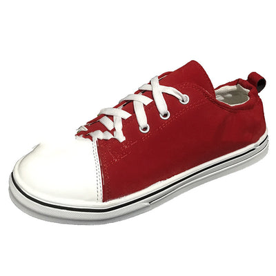Zapatillas Plataforma Lona con Tacón Plano y Cordones - Image 3