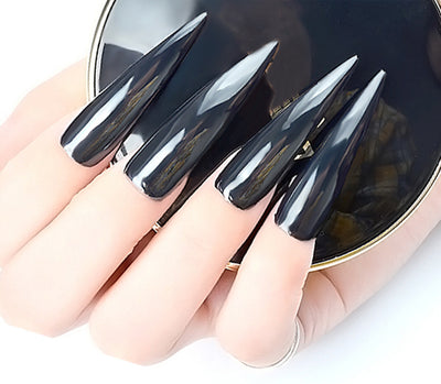 Brillo de Uñas Espejo Negro con Electroplating Fashion - Image 10