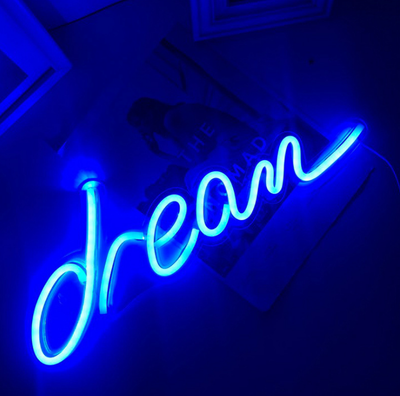 Lámpara Colgante Neon LED con Letras Acrílicas Personalizables Dream
