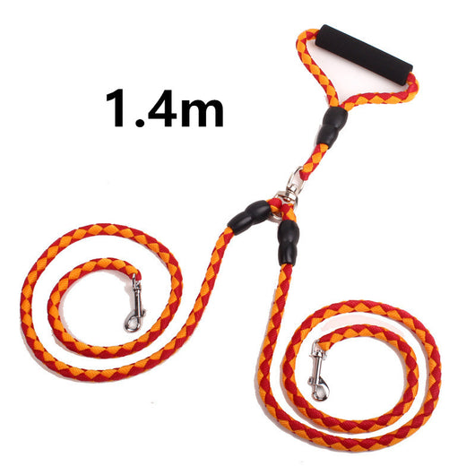 Correa Doble para Pasear Perros - Sistema 1+2 con Collar Integrado - Image 4