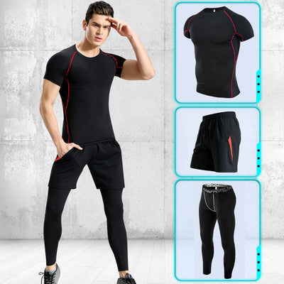 Conjunto Deportivo Hombre Manga Corta Stretch Secado Rápido - Image 7
