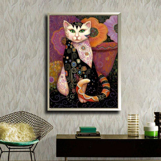 Cuadro de Diamantes Gato - Pintura Decorativa Completa para el Hogar - Image 10