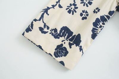 Vestido Estampado con Cinturón Estilo Europeo - Colección Verano - Image 9