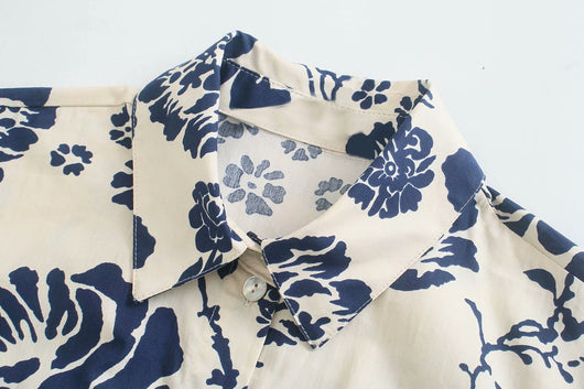 Vestido Estampado con Cinturón Estilo Europeo - Colección Verano - Image 3