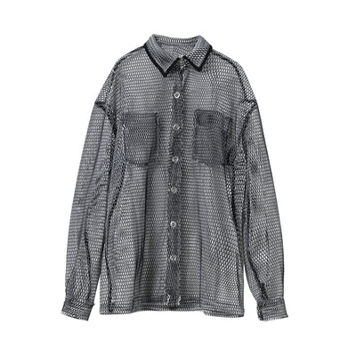 Chamarra Ligera Transpirable con Diseño Calado para Hombre Talla Grande - Image 4