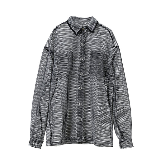 Chamarra Ligera Transpirable con Diseño Calado para Hombre Talla Grande - Image 4