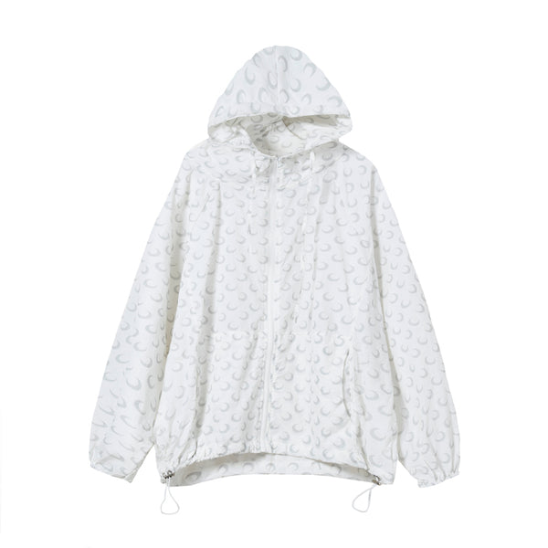 Abrigo Reflectante con Estampado Lunar Coreano para Hombre