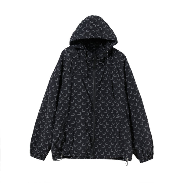 Abrigo Reflectante con Estampado Lunar Coreano para Hombre - Image 5