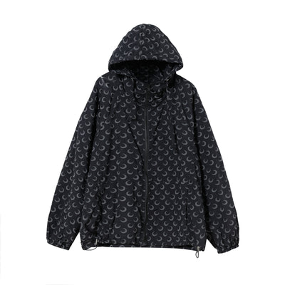 Abrigo Reflectante con Estampado Lunar Coreano para Hombre - Image 5