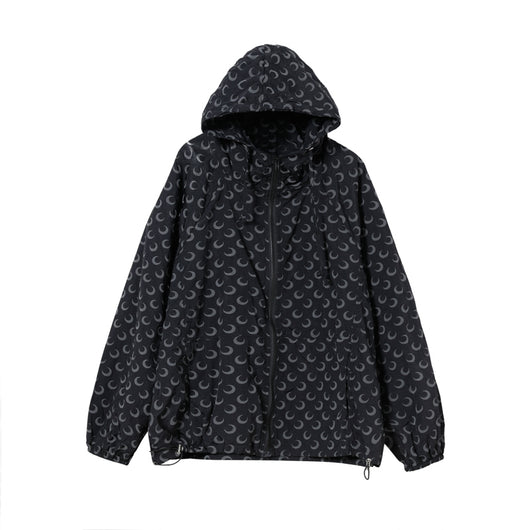 Abrigo Reflectante con Estampado Lunar Coreano para Hombre - Image 5