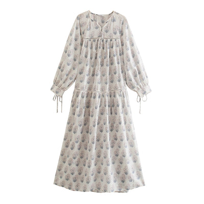 Vestido Casual de Verano con Estampado y Detalles en Capas - Image 8