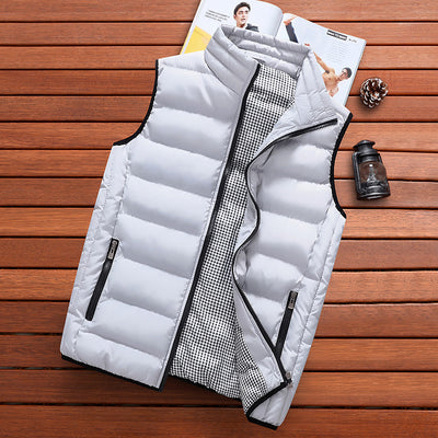 Chaleco Térmico para Hombre con Cuello Alto - Abrigo Casual Invierno Seda Algodón - Image 5